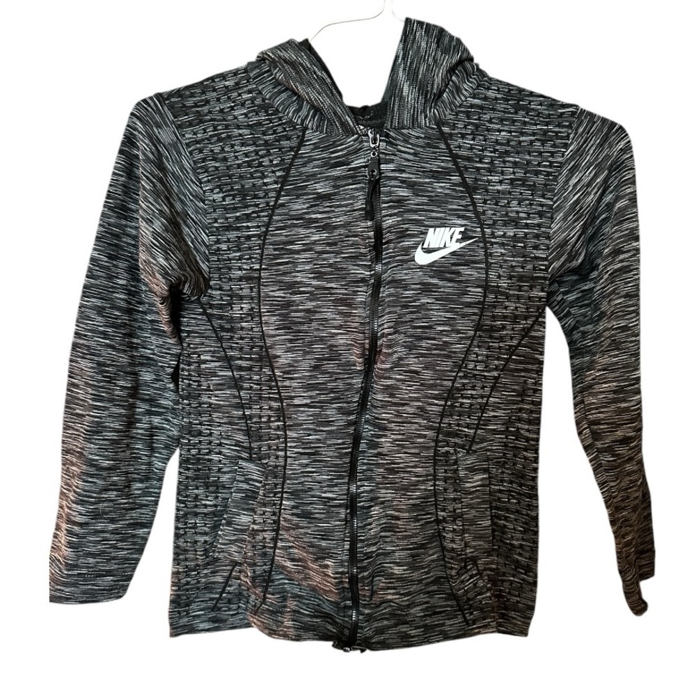 Nike Dark Gray Zip-Up Hoodie Size Medium